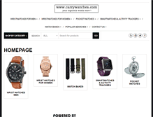 Tablet Screenshot of carrywatches.com